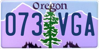 OR license plate 073VGA