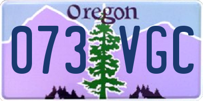 OR license plate 073VGC