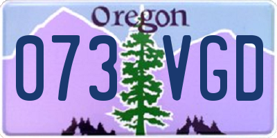 OR license plate 073VGD
