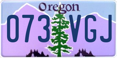 OR license plate 073VGJ