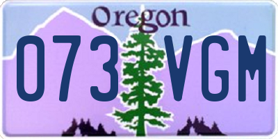 OR license plate 073VGM