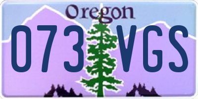 OR license plate 073VGS