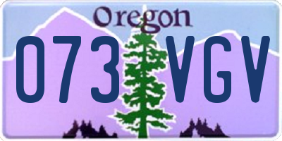 OR license plate 073VGV