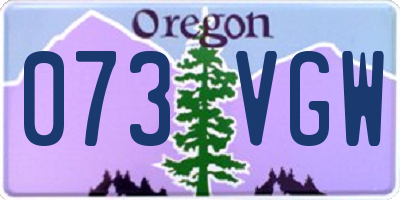 OR license plate 073VGW