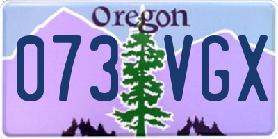 OR license plate 073VGX