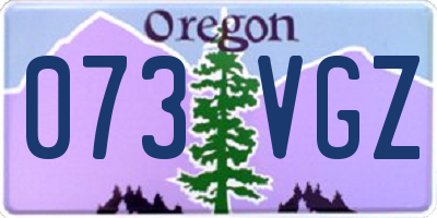 OR license plate 073VGZ