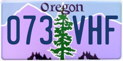 OR license plate 073VHF