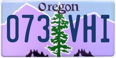 OR license plate 073VHI