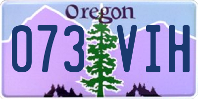 OR license plate 073VIH