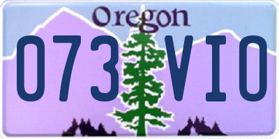 OR license plate 073VIO
