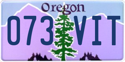 OR license plate 073VIT