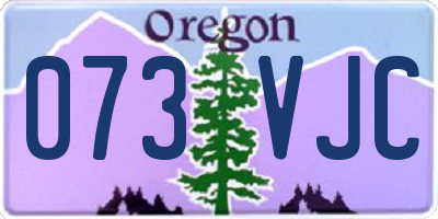OR license plate 073VJC