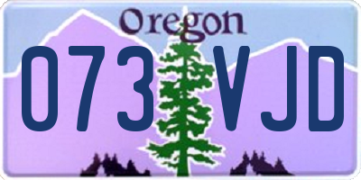 OR license plate 073VJD