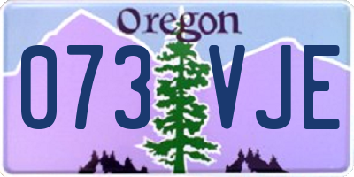 OR license plate 073VJE