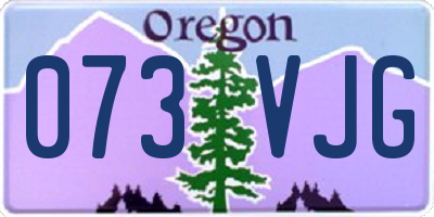 OR license plate 073VJG