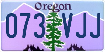 OR license plate 073VJJ
