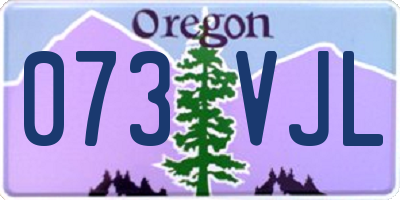 OR license plate 073VJL