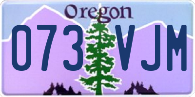 OR license plate 073VJM