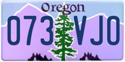 OR license plate 073VJO