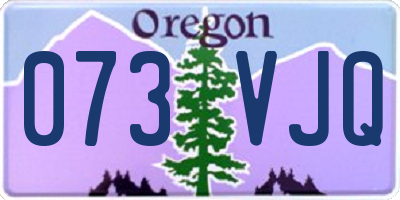 OR license plate 073VJQ