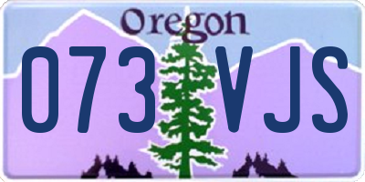OR license plate 073VJS