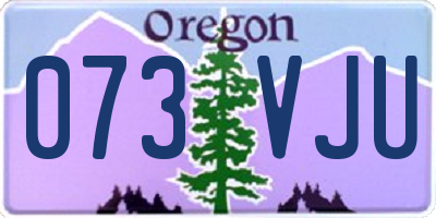 OR license plate 073VJU
