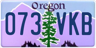 OR license plate 073VKB