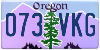 OR license plate 073VKG