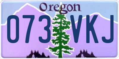 OR license plate 073VKJ