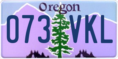 OR license plate 073VKL