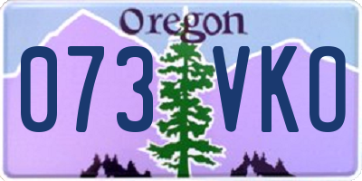 OR license plate 073VKO