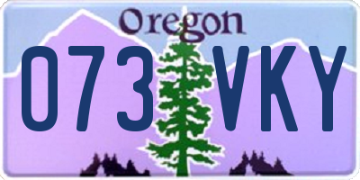 OR license plate 073VKY