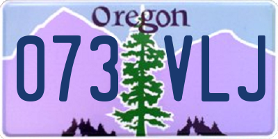 OR license plate 073VLJ