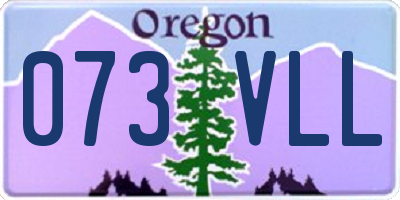 OR license plate 073VLL