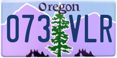 OR license plate 073VLR