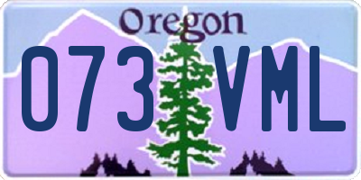 OR license plate 073VML
