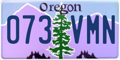 OR license plate 073VMN