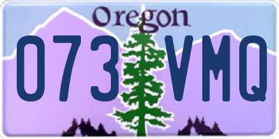 OR license plate 073VMQ