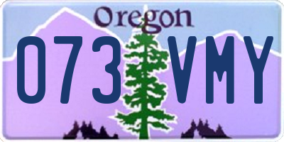 OR license plate 073VMY