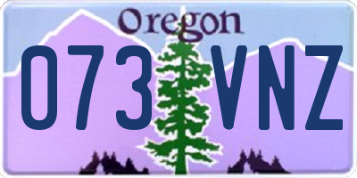 OR license plate 073VNZ