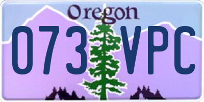 OR license plate 073VPC