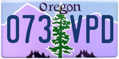 OR license plate 073VPD