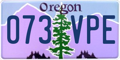 OR license plate 073VPE