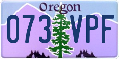 OR license plate 073VPF