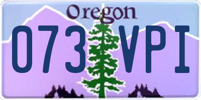 OR license plate 073VPI