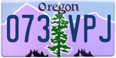 OR license plate 073VPJ