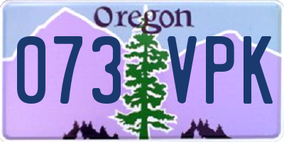 OR license plate 073VPK