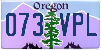 OR license plate 073VPL