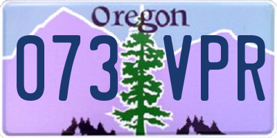 OR license plate 073VPR