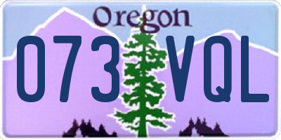 OR license plate 073VQL